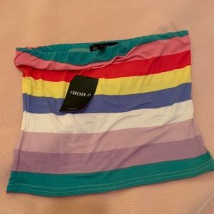 New with tags forever 21 striped tube top